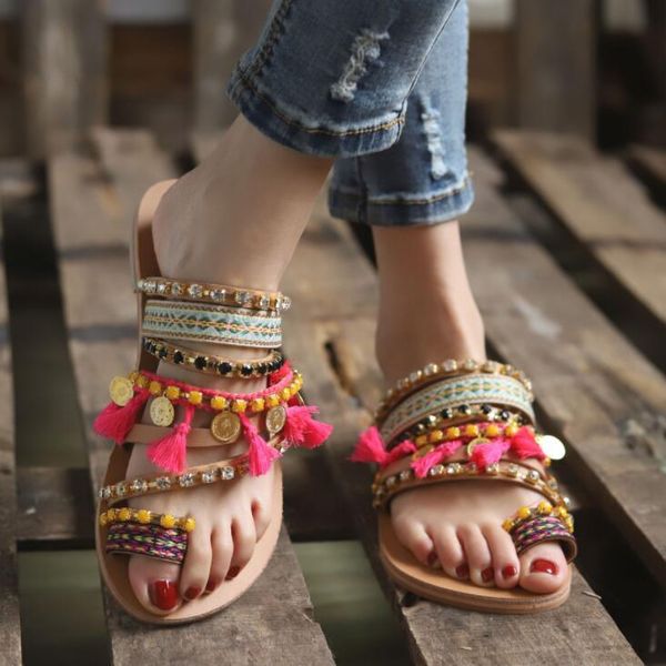 slippers women bohemia string bead summer ladies crystal flat plus size clip toe casual ethnic shoes female flip flops 2021, Black
slippers women bohemia string bead summer ladies crystal flat plus size clip toe casual ethnic shoes female flip flops 2021, Black