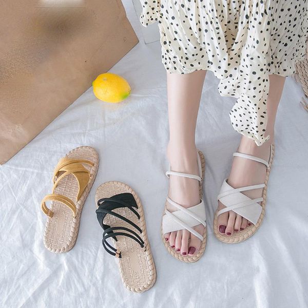 sandals 2021 shoe women's fashion women summer flip-flops cross narrow band slip on soft bottom flock casual flat shoes comfort, Black
sandals 2021 shoe women's fashion women summer flip-flops cross narrow band slip on soft bottom flock casual flat shoes comfort, Black