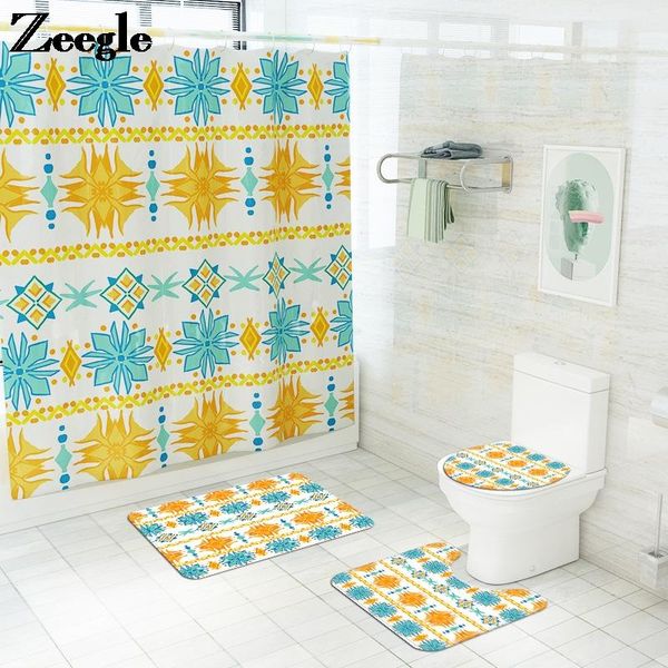 printing bathroom carpet rug bath mat and waterproof shower curtain set home decor toilet seat cover non-slip floor mats
printing bathroom carpet rug bath mat and waterproof shower curtain set home decor toilet seat cover non-slip floor mats