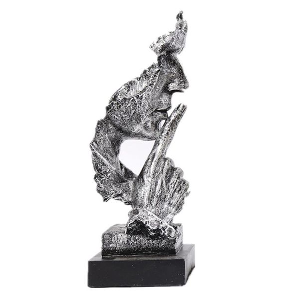 decorative objects & figurines resin silence is gold statue abstract ornaments statuettes mask sculpture craft for office vintage home decor
decorative objects & figurines resin silence is gold statue abstract ornaments statuettes mask sculpture craft for office vintage home decor