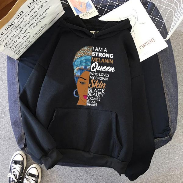 women's hoodies & sweatshirts women i am a strong melanin queen sweatshirt autumn loose long sleeve african black girl history month 
women's hoodies & sweatshirts women i am a strong melanin queen sweatshirt autumn loose long sleeve african black girl history month