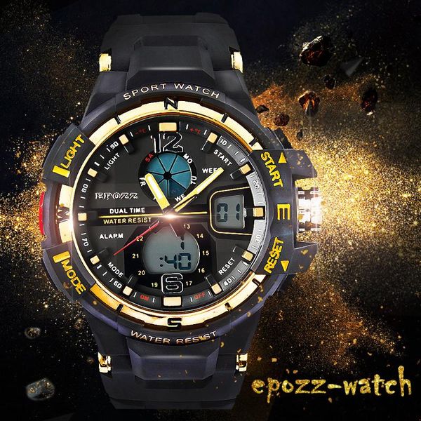 men military digital watches fashion sports wristwatch gold dial date led electronics relogio masculino wristwatches, Slivery;brown
men military digital watches fashion sports wristwatch gold dial date led electronics relogio masculino wristwatches, Slivery;brown