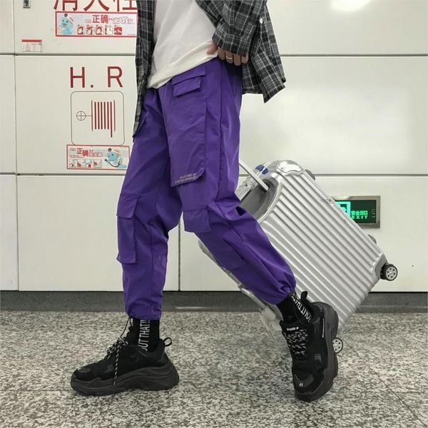 men's pants men streetwear cargo 2022 overalls mens baggy hip hop joggers pockets harem purple sweatpants korean, Black
men's pants men streetwear cargo 2022 overalls mens baggy hip hop joggers pockets harem purple sweatpants korean, Black