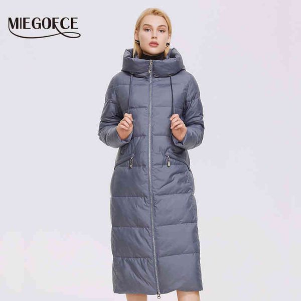 miegofce winter women's long brand parkas women's thermal coat cotton jacket d21894 211130, Black
miegofce winter women's long brand parkas women's thermal coat cotton jacket d21894 211130, Black