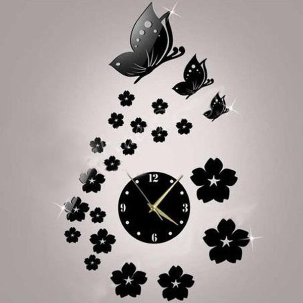 wall clocks 3d modern diy mirror stickers automatic mechanical movement clock butterfly flying alloy
wall clocks 3d modern diy mirror stickers automatic mechanical movement clock butterfly flying alloy