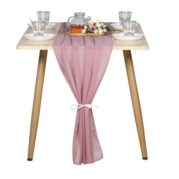 table cloth 2 pcs chiffon runner 26*21*3cm romantic wedding dusty rose sheer cover dressing
table cloth 2 pcs chiffon runner 26*21*3cm romantic wedding dusty rose sheer cover dressing