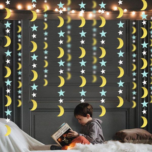 party decoration 2m long moon star eid ramadan paper garland string banner birthday baby shower hanging curtain wedding supplies
party decoration 2m long moon star eid ramadan paper garland string banner birthday baby shower hanging curtain wedding supplies