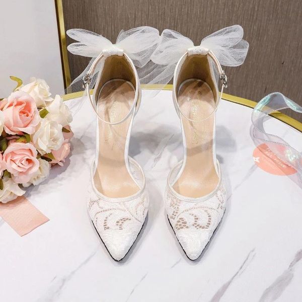 sandals women white wedding shoes bridal lace butterfly-knot bridesmaid party dress ankle strap 9cm high heels thin, Black
sandals women white wedding shoes bridal lace butterfly-knot bridesmaid party dress ankle strap 9cm high heels thin, Black