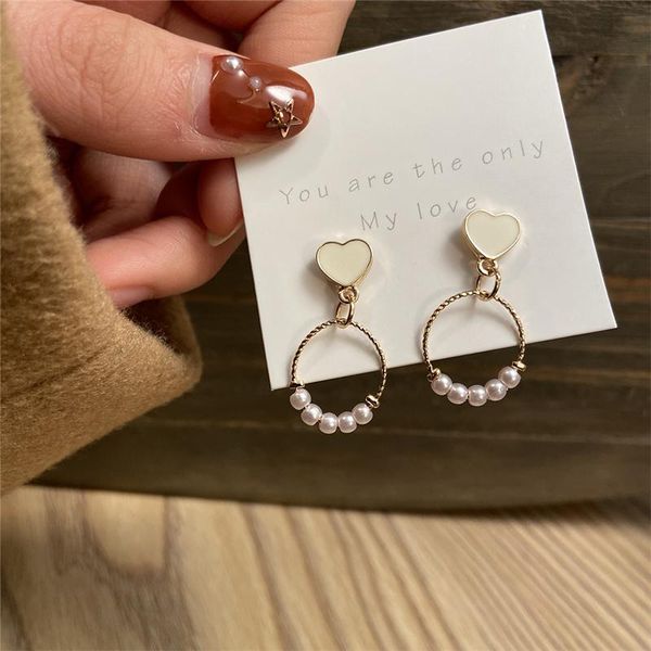 dangle & chandelier gold color heart pearl drop earrings for women round fashion statement party jewelry trendy accessorie, Silver
dangle & chandelier gold color heart pearl drop earrings for women round fashion statement party jewelry trendy accessorie, Silver
