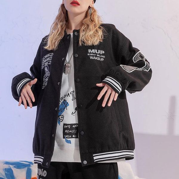 women's jackets women biggorange autumn embroidered printing leather baseball jacket coat couple bomber style varsity hip hop street, Black;brown
women's jackets women biggorange autumn embroidered printing leather baseball jacket coat couple bomber style varsity hip hop street, Black;brown