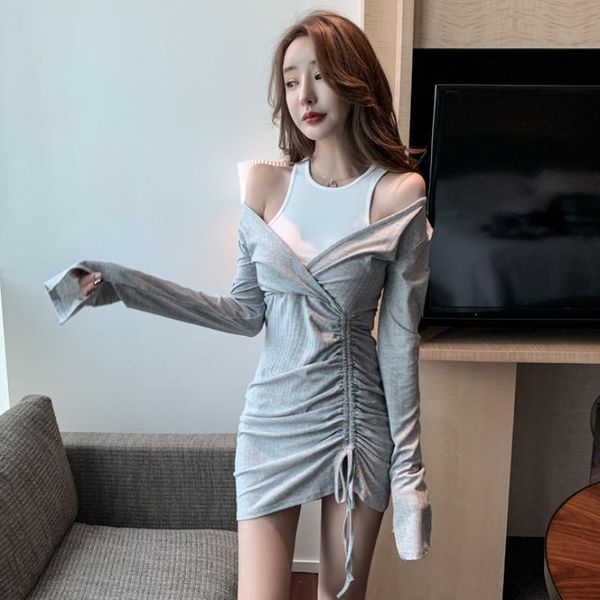 casual dresses fashion brand spring women's clothing patchwork a-line o-neck drawstring empire bow off shoulder mini-dress, Black;gray
casual dresses fashion brand spring women's clothing patchwork a-line o-neck drawstring empire bow off shoulder mini-dress, Black;gray