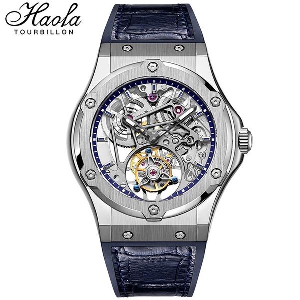 wristwatches haofa luxury real skeleton tourbillon movement mens watch mechanical sapphire hollow flying manual for men 2021, Slivery;brown
wristwatches haofa luxury real skeleton tourbillon movement mens watch mechanical sapphire hollow flying manual for men 2021, Slivery;brown