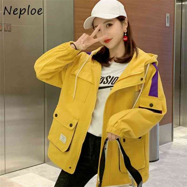 harajuku chic pockets panelled patchwork hooded coat women fall loose jacket simple fashion zipper femme 210422, Black;brown
harajuku chic pockets panelled patchwork hooded coat women fall loose jacket simple fashion zipper femme 210422, Black;brown