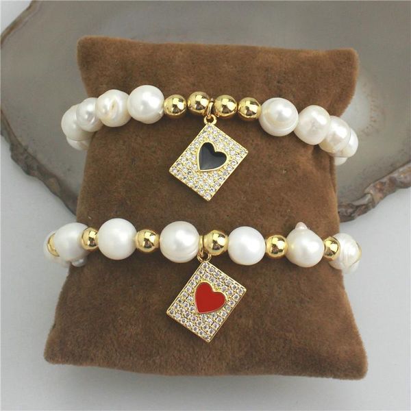link, chain 10pcs/lot fashion bracelet,color heart shape cz/enamel with freshwater pearl/copper beads bracelet,handmade bracelet wholesale, Black
link, chain 10pcs/lot fashion bracelet,color heart shape cz/enamel with freshwater pearl/copper beads bracelet,handmade bracelet wholesale, Black