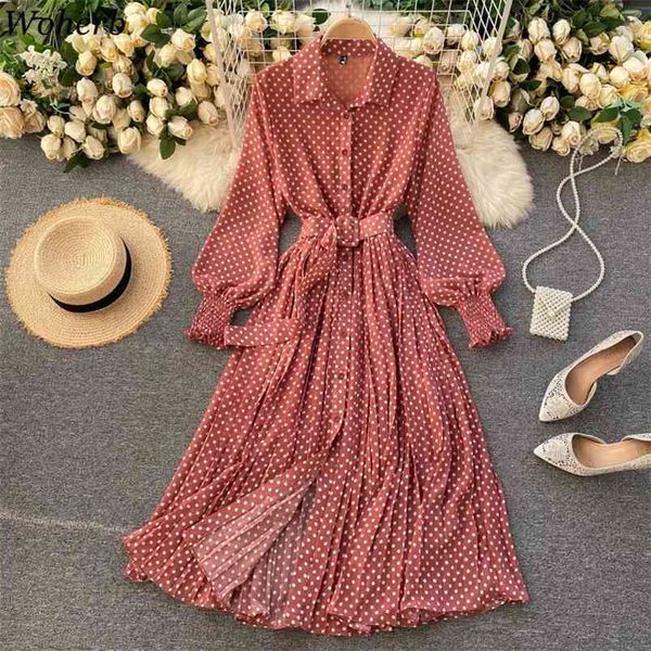 elegant vintage polka dot print chiffon dress women summer long lantern sleeve office korean vestidos maix dresses 210519, Black
elegant vintage polka dot print chiffon dress women summer long lantern sleeve office korean vestidos maix dresses 210519, Black