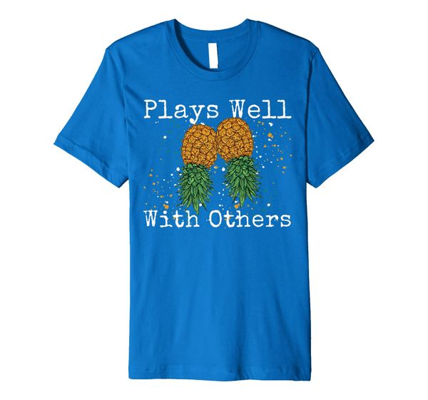 plays well with others swingers pineapple t-shirt, White;black
plays well with others swingers pineapple t-shirt, White;black
