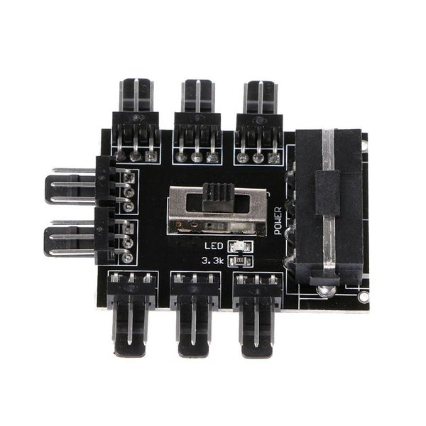 molex 1 to 8 way splitter cooling fan hub 3-pin 12v power socket pcb adapter drop computer cables & connectors
molex 1 to 8 way splitter cooling fan hub 3-pin 12v power socket pcb adapter drop computer cables & connectors