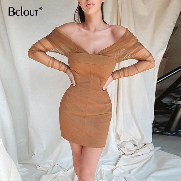 casual dresses bclout off shoulder mesh women dress evening elegant browm party mini autumn slim high waist robe lady polyester, Black;gray
casual dresses bclout off shoulder mesh women dress evening elegant browm party mini autumn slim high waist robe lady polyester, Black;gray