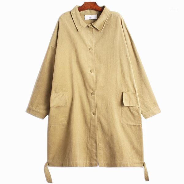 women's trench coats superaen metal single breasted windbreaker coat 2021 autumn winter large pocket loose plus size solid cardigan wom, Tan;black
women's trench coats superaen metal single breasted windbreaker coat 2021 autumn winter large pocket loose plus size solid cardigan wom, Tan;black