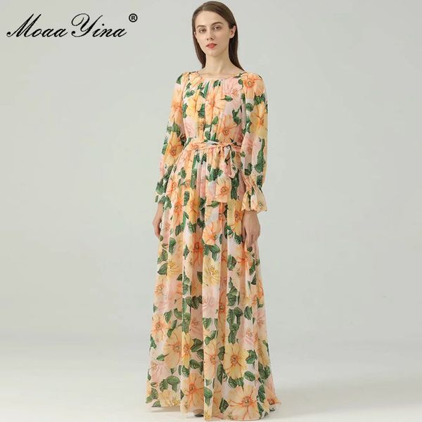 bohemia summer runway long chiffon dresses women sleeve floral print o-neck vacation maxi dress 210524, Black;gray
bohemia summer runway long chiffon dresses women sleeve floral print o-neck vacation maxi dress 210524, Black;gray