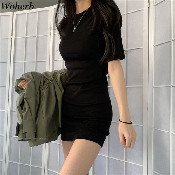 women dress fashion o neck black slim fit casual bodycon vestidos korean robe high waist short sleeve simple mini dresses 210519, Black;gray
women dress fashion o neck black slim fit casual bodycon vestidos korean robe high waist short sleeve simple mini dresses 210519, Black;gray