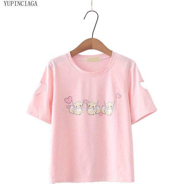 women's t-shirt korean clothes print harajuku t shirts short sleeve o-neck summer sweet casual basic tees for girls, White
women's t-shirt korean clothes print harajuku t shirts short sleeve o-neck summer sweet casual basic tees for girls, White