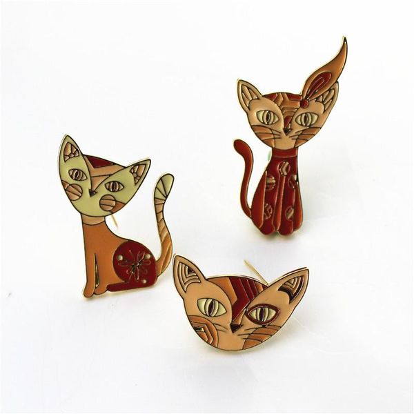 pins, brooches 2021 european and american style multi-color painting enamel alloy cat head fashion cute brooch, Gray
pins, brooches 2021 european and american style multi-color painting enamel alloy cat head fashion cute brooch, Gray