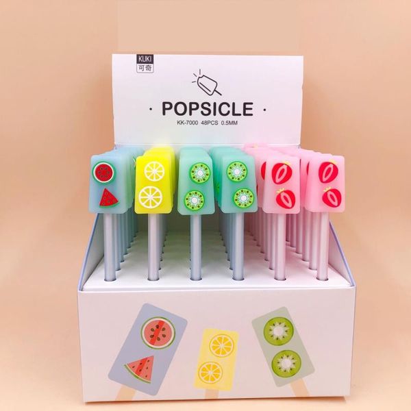 gel pens 48pcs/box cute cartoon fruit popsicle ice cream silicone pen school students rollerball writing water gift prize
gel pens 48pcs/box cute cartoon fruit popsicle ice cream silicone pen school students rollerball writing water gift prize