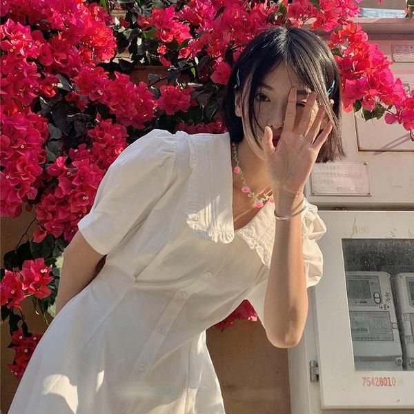 casual dresses white dress women vestido feminino knee-length all-match streetwear mujer fashion summer harajuku ins simple daily soft colle, Black;gray
casual dresses white dress women vestido feminino knee-length all-match streetwear mujer fashion summer harajuku ins simple daily soft colle, Black;gray