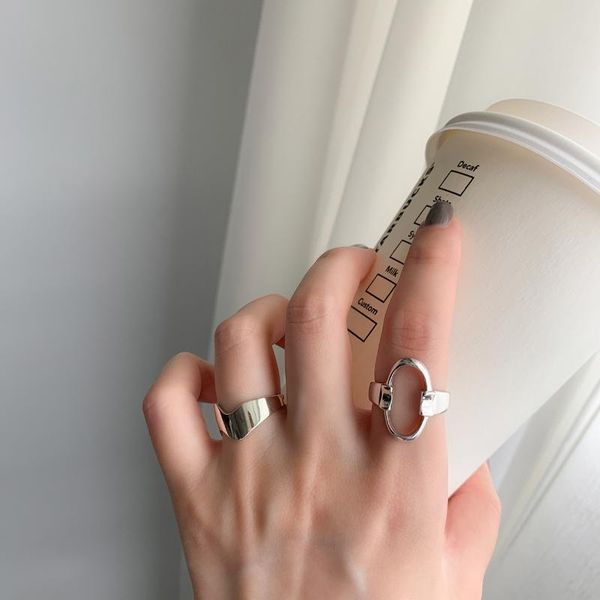 cluster rings luxury simple cold wind geometry s925 sterling silver ring female chic korea ancient style open, Golden;silver
cluster rings luxury simple cold wind geometry s925 sterling silver ring female chic korea ancient style open, Golden;silver