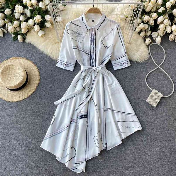 women fashion summer short sleeve lace up waist a-line dress printed irregular harajuku clothes vestidos de mujer s832 210527, Black;gray
women fashion summer short sleeve lace up waist a-line dress printed irregular harajuku clothes vestidos de mujer s832 210527, Black;gray