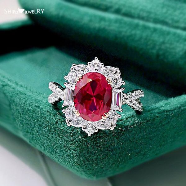 cluster rings shipei 100% 925 sterling silver oval cut ruby created moissanite wedding engagement vintage ring for women fine jewelry gifts, Golden;silver
cluster rings shipei 100% 925 sterling silver oval cut ruby created moissanite wedding engagement vintage ring for women fine jewelry gifts, Golden;silver