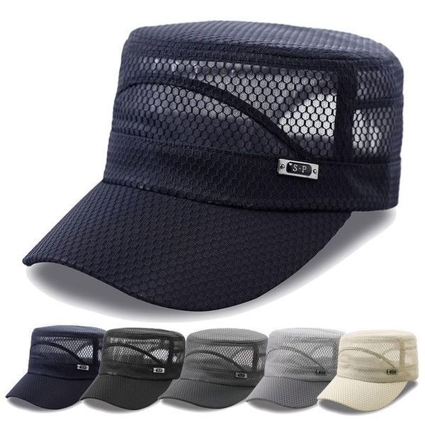 fashion men snapback caps women vintage mesh flat army sun hat casual sport solid cap summer outdoor visor wide brim hats, Blue;gray
fashion men snapback caps women vintage mesh flat army sun hat casual sport solid cap summer outdoor visor wide brim hats, Blue;gray