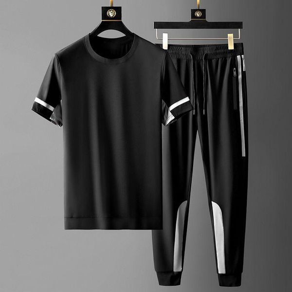 summer mens sets (t-shirts+pants) luxury short sleeve splicing design sport casual male fashion slim man 5xl men's tracksuits, Gray
summer mens sets (t-shirts+pants) luxury short sleeve splicing design sport casual male fashion slim man 5xl men's tracksuits, Gray