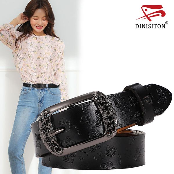 dinisiton women's belt genuine leather belts adjustable ladies luxury brand strap fashion female belt for jeans 210326, Black;brown
dinisiton women's belt genuine leather belts adjustable ladies luxury brand strap fashion female belt for jeans 210326, Black;brown