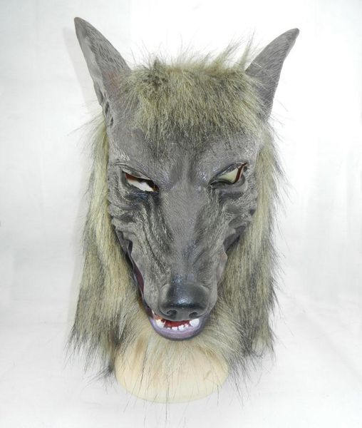 party masks halloween creepy animal full head grey werewolf wolf mask 
party masks halloween creepy animal full head grey werewolf wolf mask