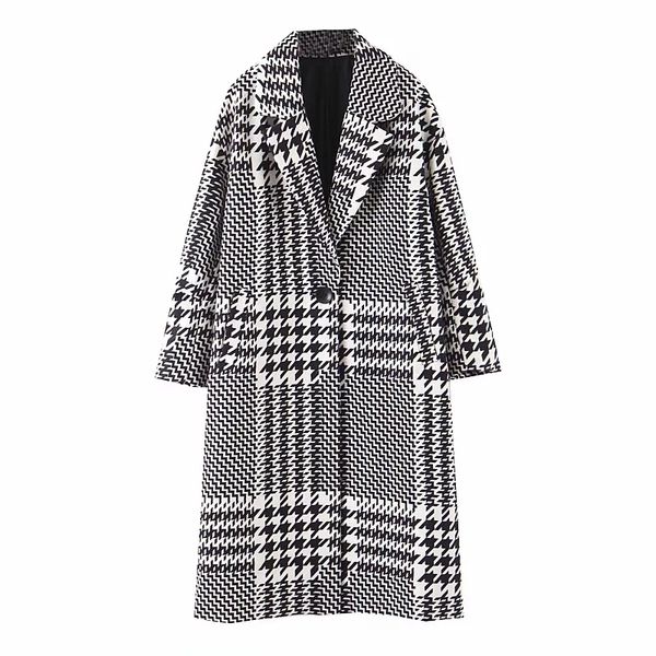 vintage women plaid long coats fashion ladies oversize woolen jackets female winter casual coat girls chic loose clothes 210521, Black
vintage women plaid long coats fashion ladies oversize woolen jackets female winter casual coat girls chic loose clothes 210521, Black