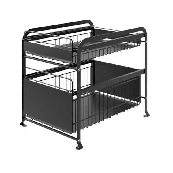 two-layer storage rack drawer type push-pull cabinet inner layered box bathroom sink lower organizing basket bottles & jars
two-layer storage rack drawer type push-pull cabinet inner layered box bathroom sink lower organizing basket bottles & jars