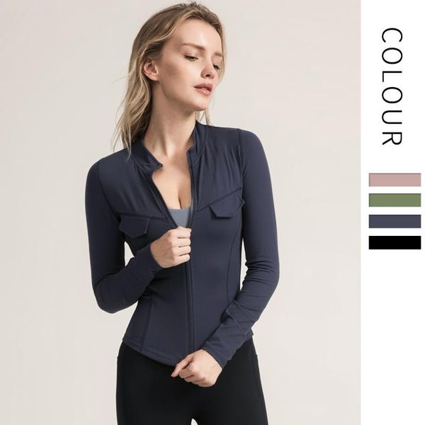 yoga outfit stand-up collar zipper sports jacket women's tight-fitting fitness wear long-sleeved quick-drying
yoga outfit stand-up collar zipper sports jacket women's tight-fitting fitness wear long-sleeved quick-drying