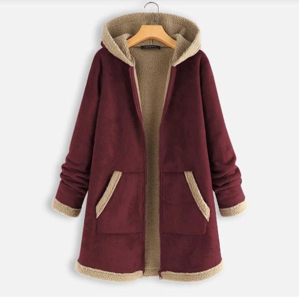 women's wool & blends women winter coat loose solid hooded outwear coats casual female vintage warm pockets thick plus size 5xl jackets, Black
women's wool & blends women winter coat loose solid hooded outwear coats casual female vintage warm pockets thick plus size 5xl jackets, Black