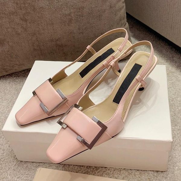 sandals metal square buckle kitten heels 5.5 cm party shoes women pumps 2021 spring summer fashion middle heel size 35-39, Black
sandals metal square buckle kitten heels 5.5 cm party shoes women pumps 2021 spring summer fashion middle heel size 35-39, Black