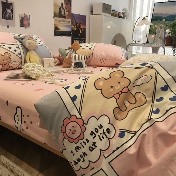 bedding sets cute cartoon bear set 1.2 1.5 1.8,lovely cotton twin full home textile bed sheet pillow case duvet cover
bedding sets cute cartoon bear set 1.2 1.5 1.8,lovely cotton twin full home textile bed sheet pillow case duvet cover