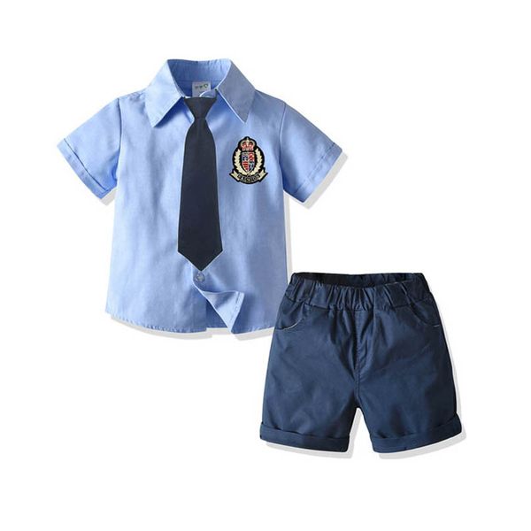 boys clothing sets kids suits children clothes summer cotton short-sleeved necktie shirt shorts 2pcs birthday infant outfits b7281, White
boys clothing sets kids suits children clothes summer cotton short-sleeved necktie shirt shorts 2pcs birthday infant outfits b7281, White