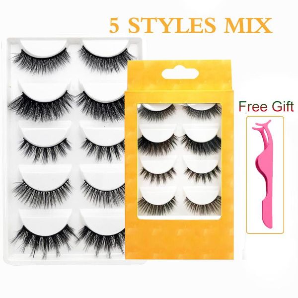 false eyelashes 5 styles mix natural full strip lashes handmade mink fake soft hair makeup tools eyelash extension
false eyelashes 5 styles mix natural full strip lashes handmade mink fake soft hair makeup tools eyelash extension