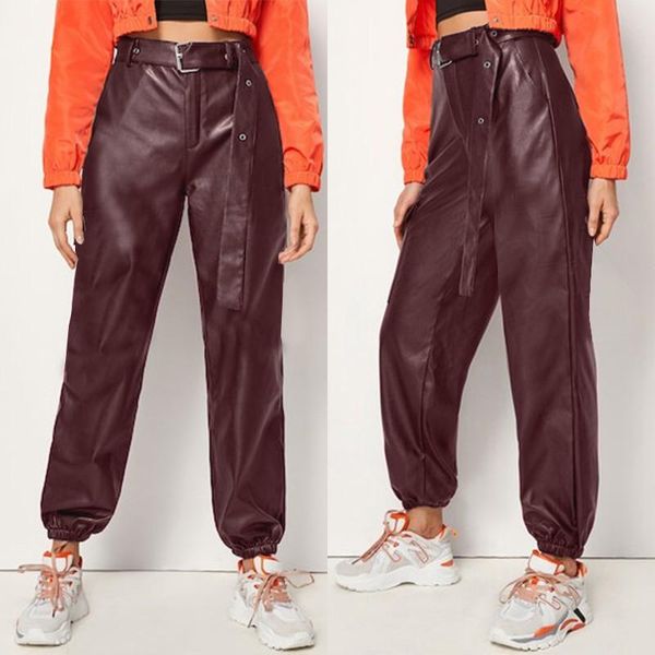 women's pants & capris stylish pu leahter 2021 zanzea overalls trousers casual belt high waist pantalon feamle solid turnip oversized, Black;white
women's pants & capris stylish pu leahter 2021 zanzea overalls trousers casual belt high waist pantalon feamle solid turnip oversized, Black;white