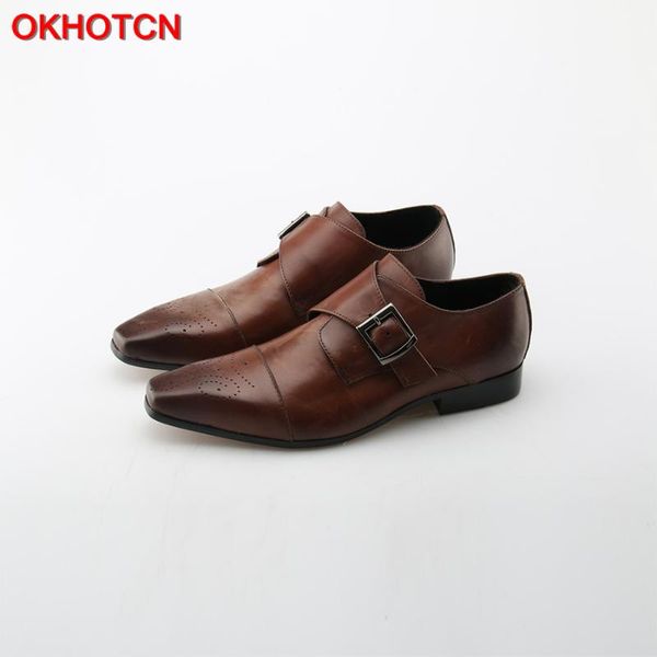 dress shoes okcn classic genuine leather buckles men's formal office wedding man brown black monk strap footwear
dress shoes okcn classic genuine leather buckles men's formal office wedding man brown black monk strap footwear