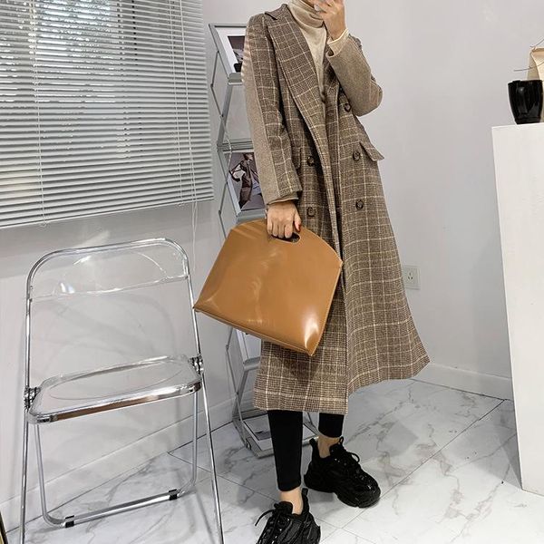 women's wool & blends woolen jacket fashion in autumn and winter 2021 british style medium length coat, Black
women's wool & blends woolen jacket fashion in autumn and winter 2021 british style medium length coat, Black