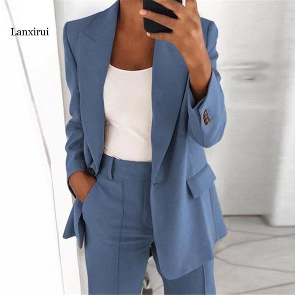 women's suits & blazers single button blazer jacket women long sleeve solid color autumn elegant office lady slim suit outerwear, White;black
women's suits & blazers single button blazer jacket women long sleeve solid color autumn elegant office lady slim suit outerwear, White;black