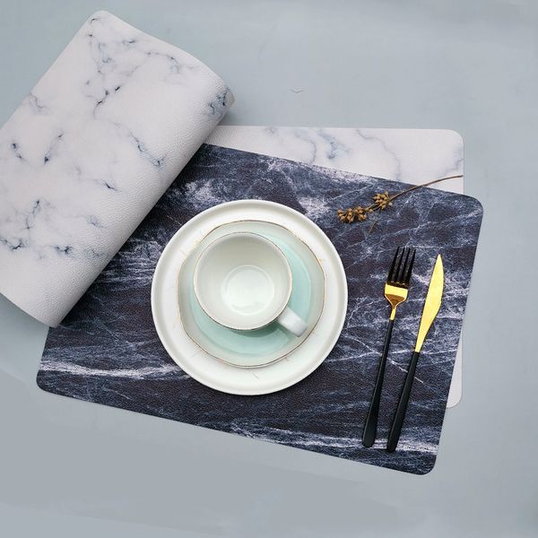creative household products marble leather dining mat l restaurant western nordic non slip table 
creative household products marble leather dining mat l restaurant western nordic non slip table