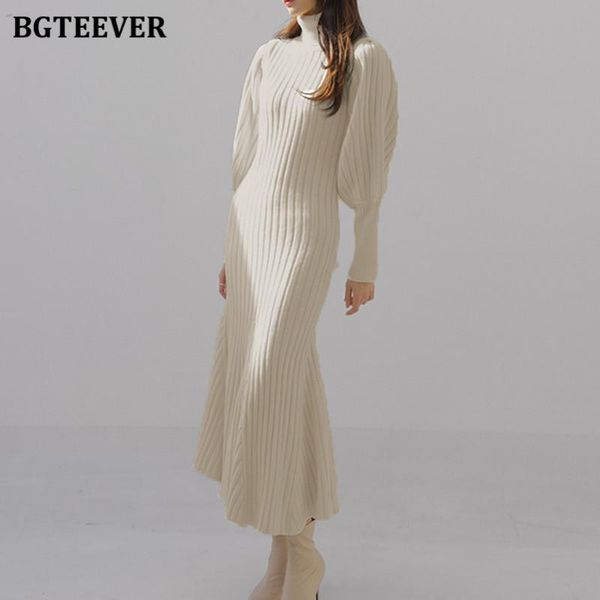 casual dresses bgteever autumn winter turtleneck women knitted dress 2021 elegant thick full sleeve slim mermaid vestidos femme, Black;gray
casual dresses bgteever autumn winter turtleneck women knitted dress 2021 elegant thick full sleeve slim mermaid vestidos femme, Black;gray
